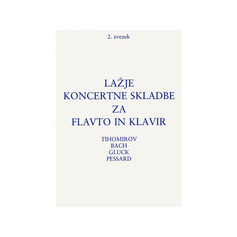 Lažje koncertne skladbe za flavto in klavir, 2. zvezek