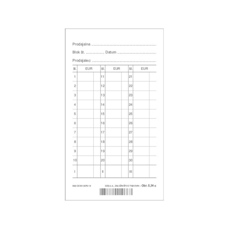 5.34 C Zbirnik prodajnih blokov