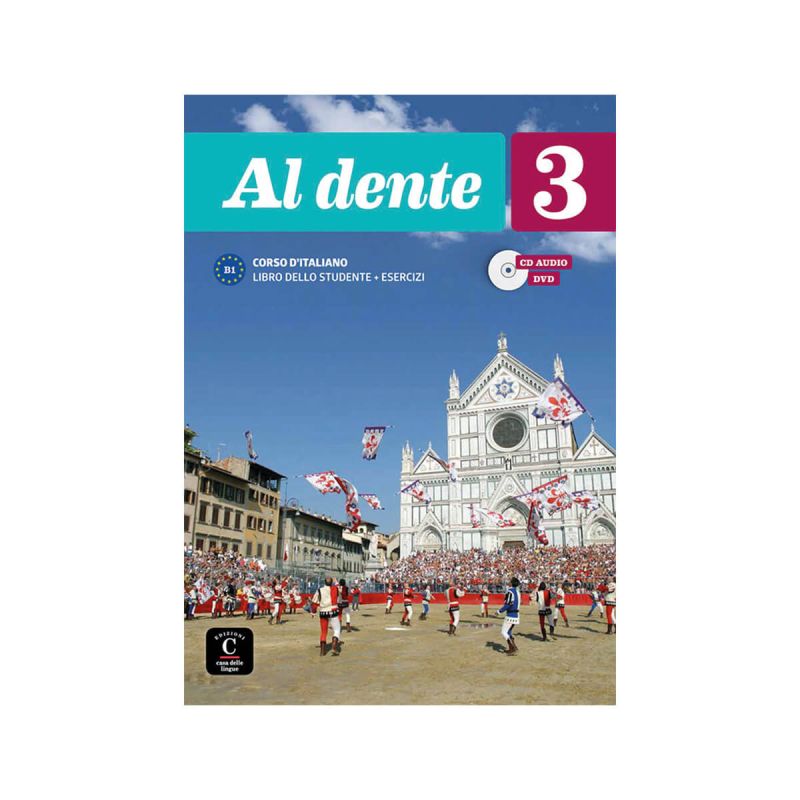 Al dente B1, učbenik in delovni zvezek s CD-jem in DVD-jem