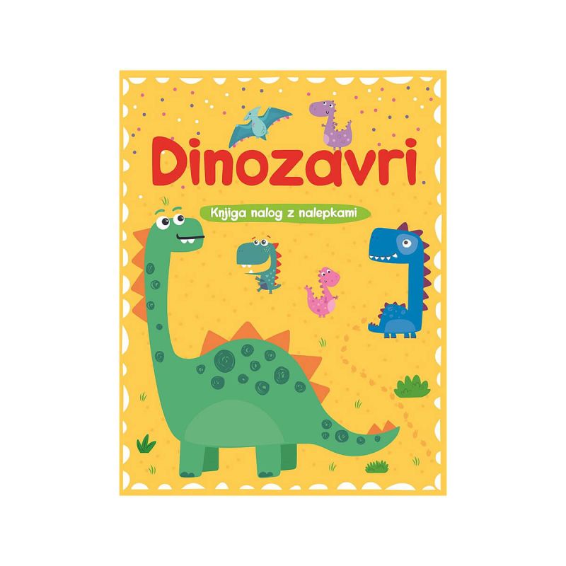 Dinozavri, knjiga nalog z nalepkami