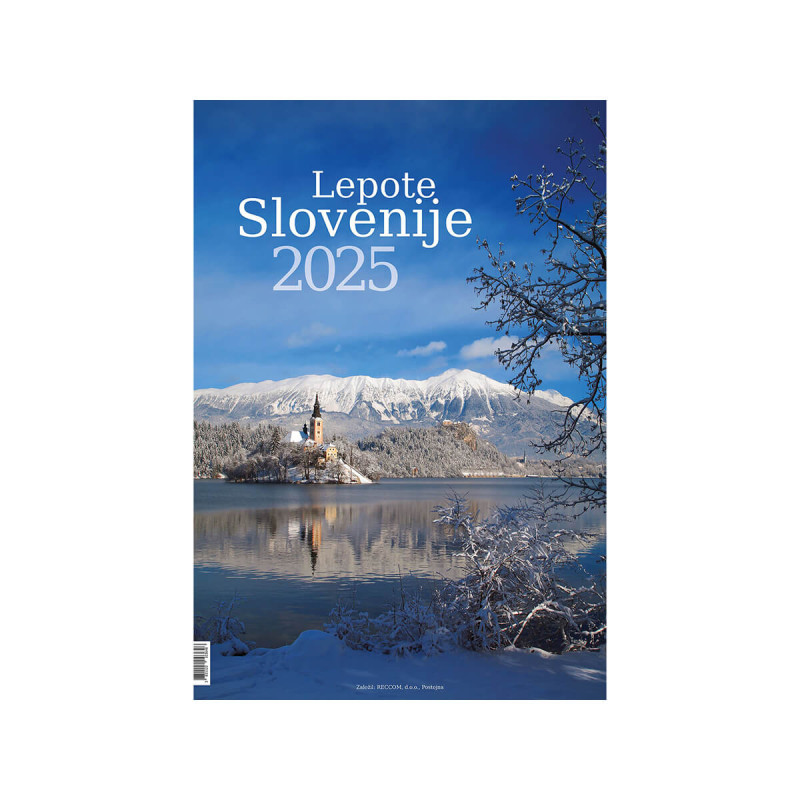 Stenski koledar, Lepote Slovenije, 2025