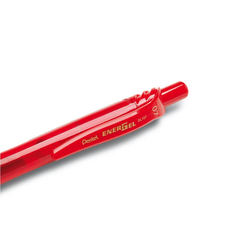 Gel pisalo na patent, Pentel, BL107 EnergelX 0.7mm, rdeče