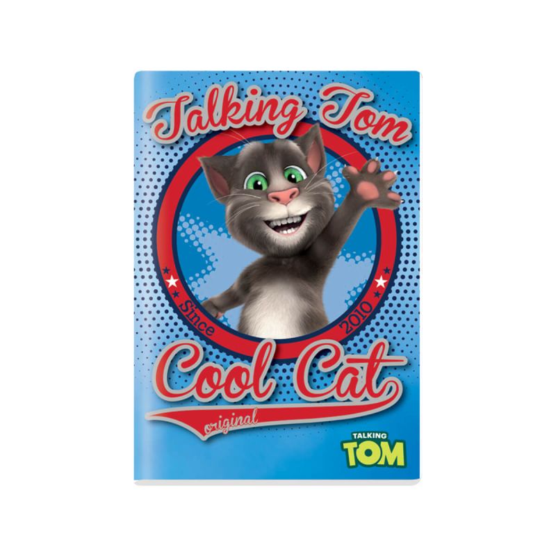 Zvezek, Talking Tom and Friends, A4, 40-listni, črte 9 mm