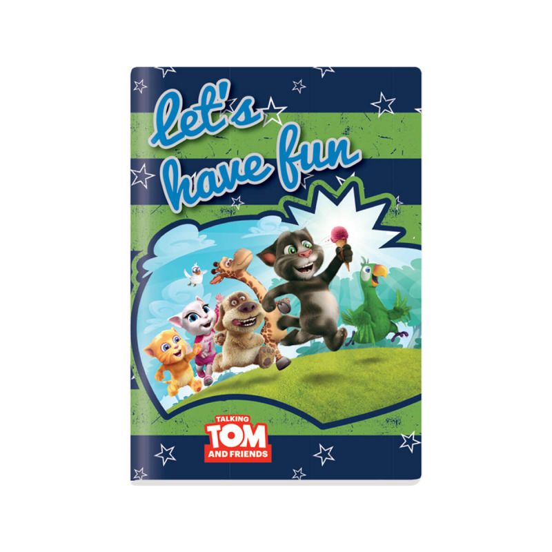 Zvezek, Talking Tom and Friends, A4, 40-listni, črte 9 mm