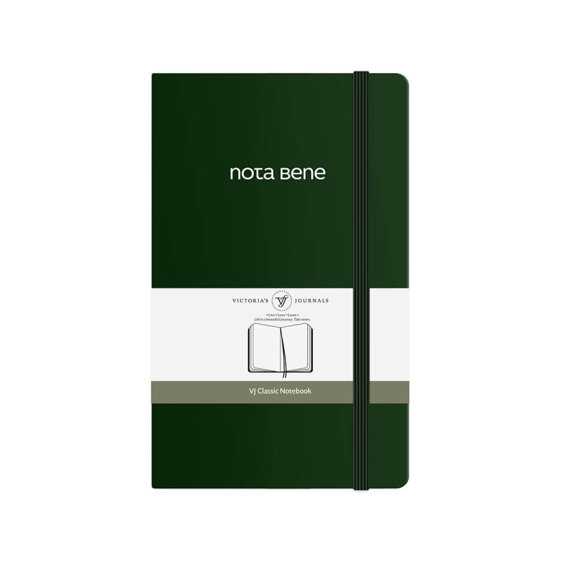 Blok Victoria s Journals Classic, trede platnice 13x21, Zelen