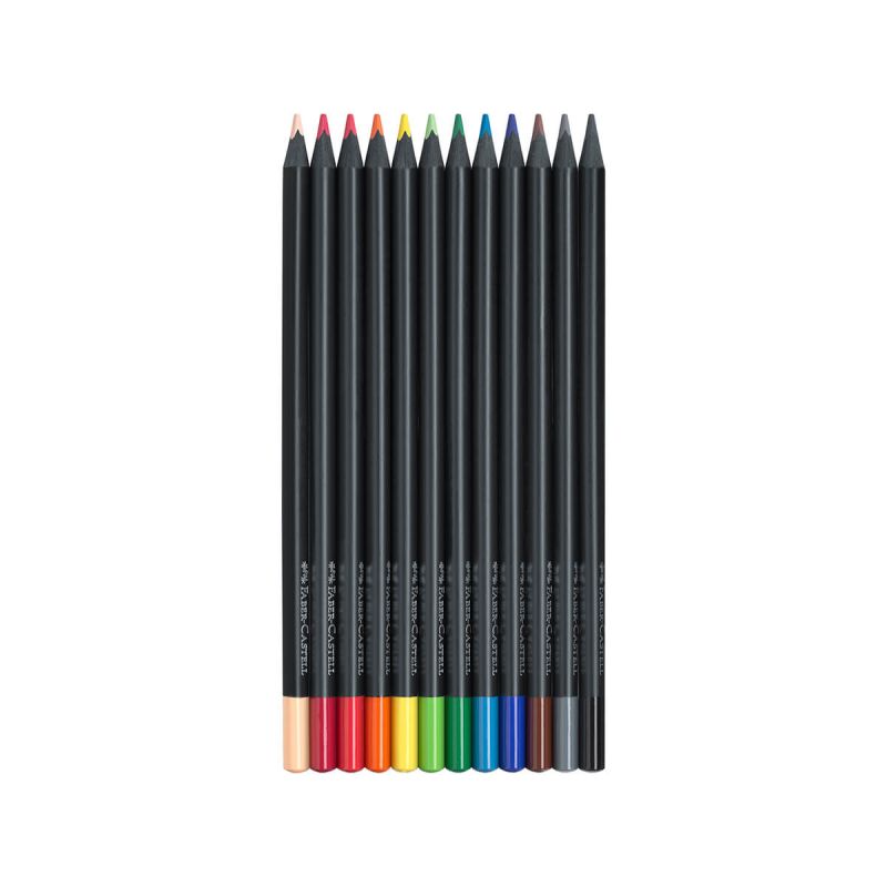 Barvice, Faber Castell, Black edition, 12 kos