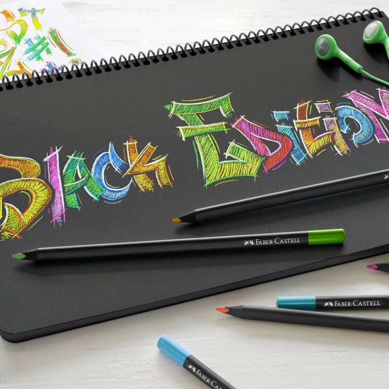 Barvice, Faber Castell, Black edition, 12 kos