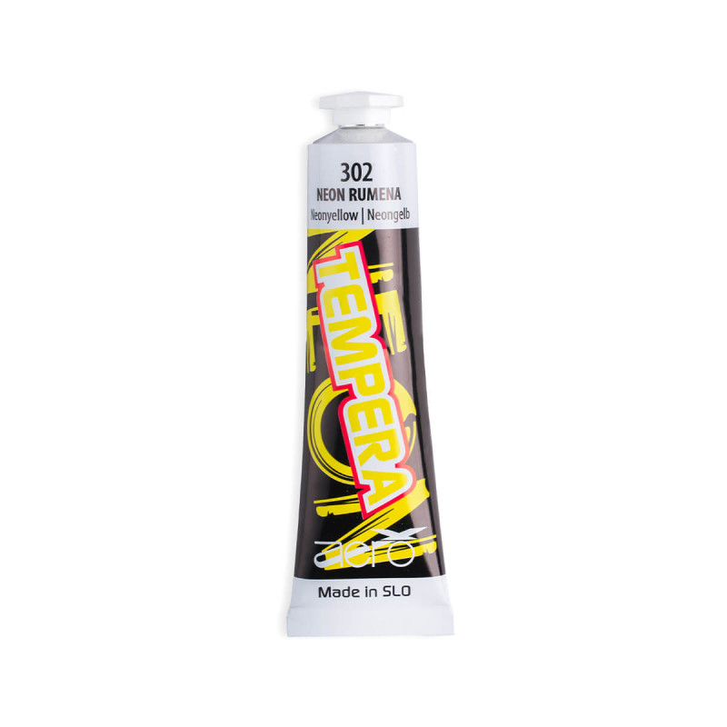 Tempera barva, Aero, neon rumena, 42 ml