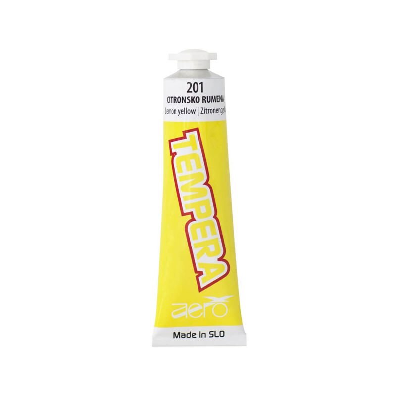 Tempera barva, Aero, citron rumena 201, 42 ml