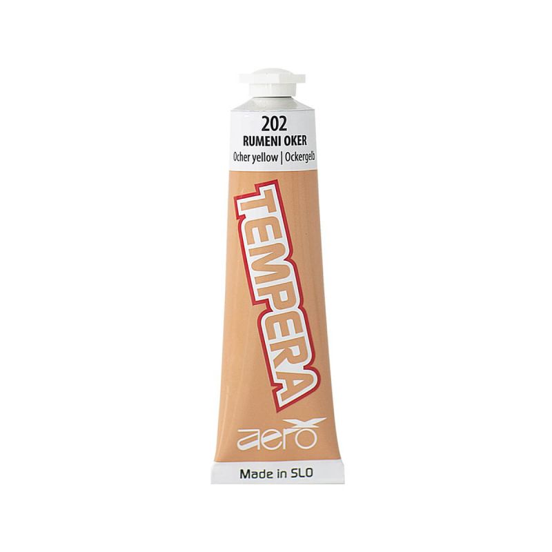 Tempera barva, Aero, rumeno-oker 202, 42 ml