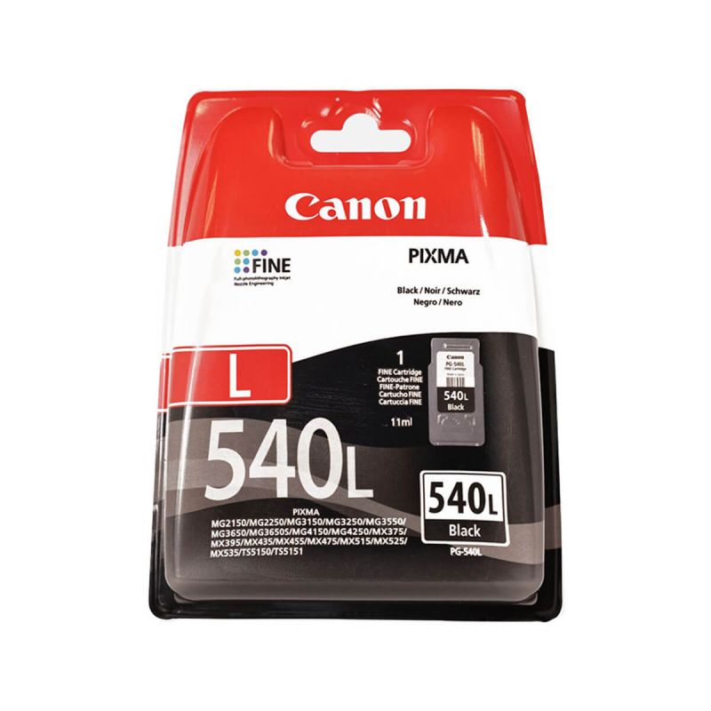 Kartuša, Canon, PG-540L, črna, ident 5224B001AA, za inkjet aparate MX 375/ MX 435/ MX 515/ MG2150/ i