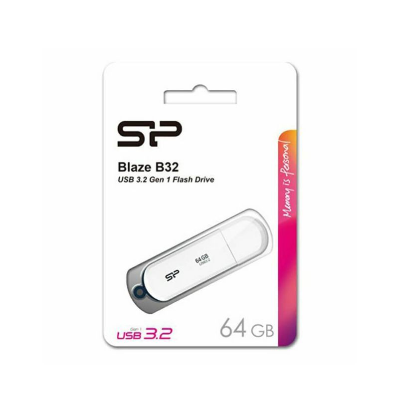 USB ključ, Silicon, B25, 64 GB, vmesnik 3.0, bel