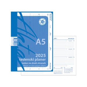 Tedenski koledar, Akta, A5, planer 2025