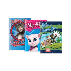 Zvezek, Talking Tom and Friends, A4, 40-listni, karo 5 mm