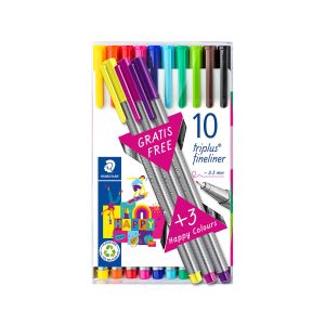 Flomastri, Staedtler, Fineliner Triplus, 13 kos, v kartonski embalaži