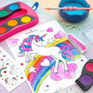 Vodene barvice, Faber Castell, Unicorn, 12 kos, plastična embalaža