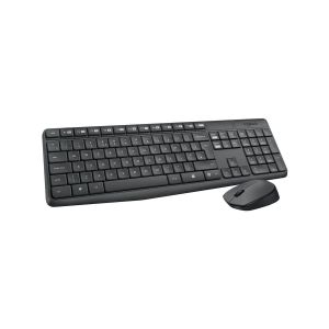 Tipkovnica z optično miško, Logitech, MK235, USB priklop, doseg 10 m, odporna na tekočino