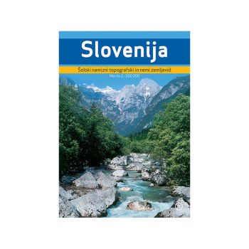 Slovenija, šolski namizni topografski zemljevid