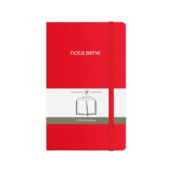 Blok Victoria s Journals Classic, trede platnice 13x21, Rdeč