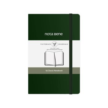 Blok Victoria s Journals Classic, trede platnice 9x14, Zelen