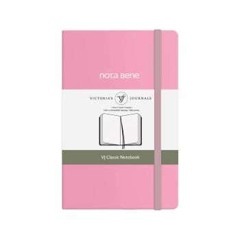 Blok Victoria s Journals Classic, trede platnice 9x14, Roza