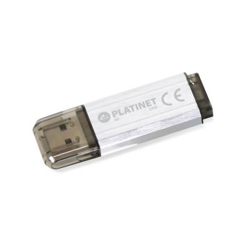 USB ključ, Platinet, 32 GB, vmesnik  2.0, V-Depo, alu ohišje, srebrn